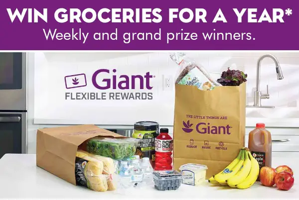 Win Free Groceries for a Year in Giant Flex to Win Sweepstakes