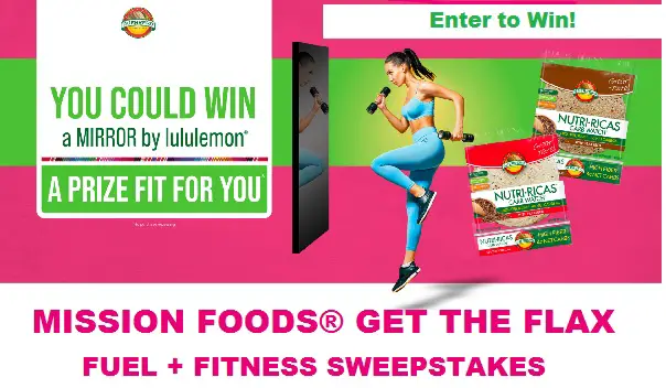 Mission Foods Fitness Sweepstakes 2021: Win Glass Mirrors for Gym
