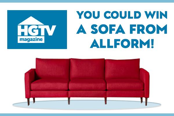 HGTV Magazine - 2021 October Birthday Sofa Sweepstakes