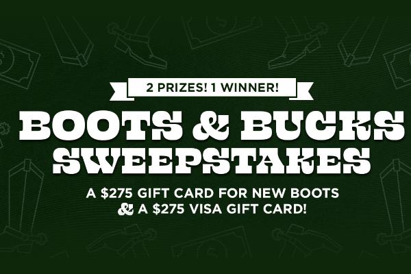 The INSP “Boots and Bucks” Sweepstakes