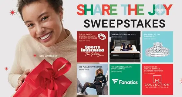 JCPenney Share the Joy Sweepstakes and Instant Win Game (17000+ Prizes)
