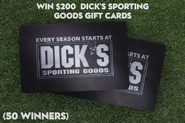Kelly and Ryan Dick's Sporting Goods Gift Cards Giveaway