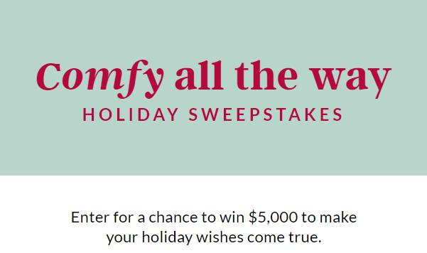 Lands’ End Comfy All the Way Sweepstakes: Win $5000 Cash to Make Holiday Wishes
