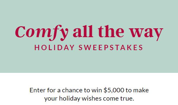 Lands’ End Comfy All the Way Sweepstakes: Win $5000 Cash to Make Holiday Wishes