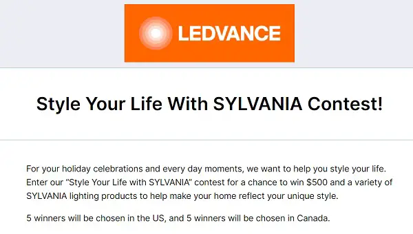 Ledvance Style Your Life Contest: Win Cash + Lights