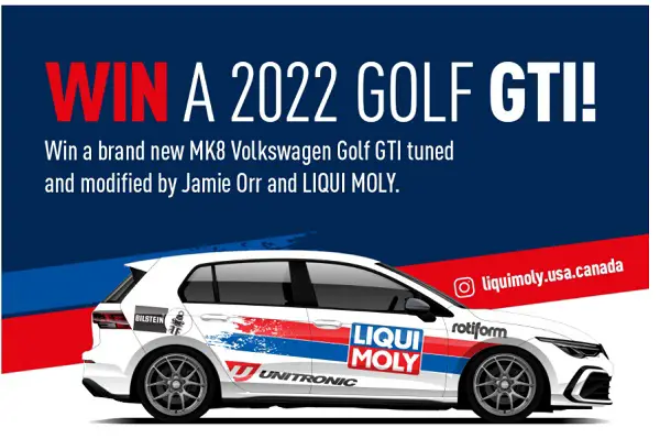 Liqui Moly GTI 2022 Jamie Orr Giveaway: Win a Volkswagen Golf & $5000 Cash Prize