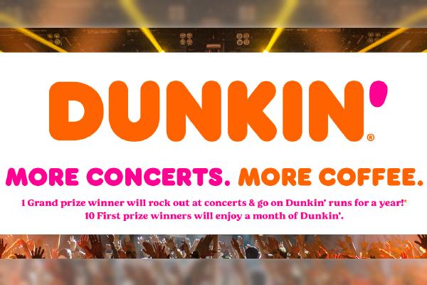 The Concerts and Coffee for a Year Sweepstakes