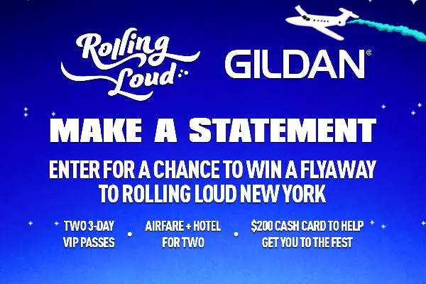 Gildan Rolling Loud Festival Flyaway Sweepstakes