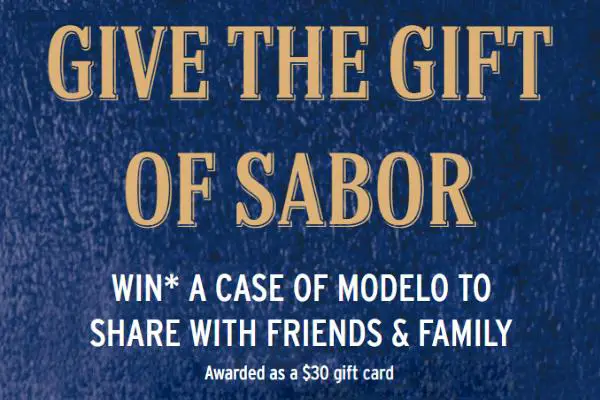 Modelo Holiday 2021 Instant Win Game Sweepstakes: Win a $30 Gift Card (3050 Winners)