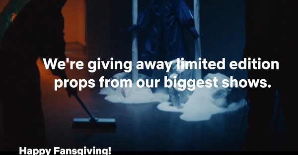 Netflix Prop drop Sweepstakes (53 winners)