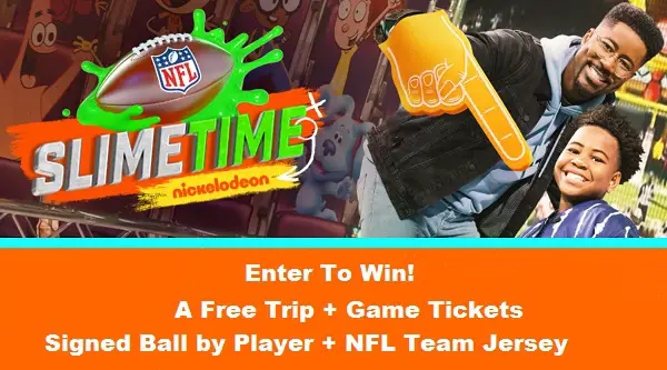 Nickelodeon NFL Slimetime Sweepstakes: Win Free Game Tickets & a Trip (4 Prizes)