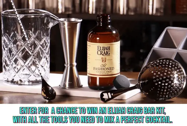 Elijah Craig Old Fashioned Week Sweepstakes: Win a Home Bar Kit! (100 Winners)