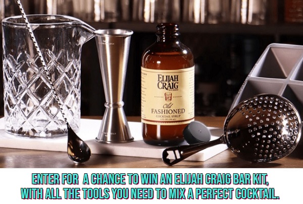 Elijah Craig Old Fashioned Week Sweepstakes: Win a Home Bar Kit! (100 Winners)