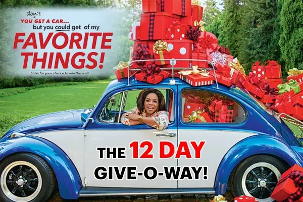 Oprah 12 days of Giveaway 2021 (12 Winners)