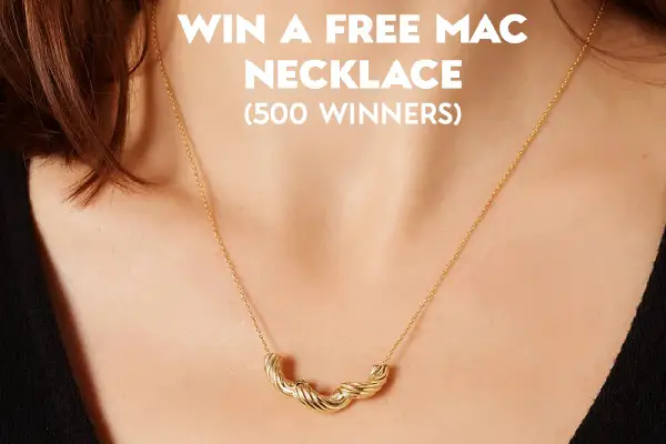 The Panera Mac Necklace Sweepstakes (500 winners)