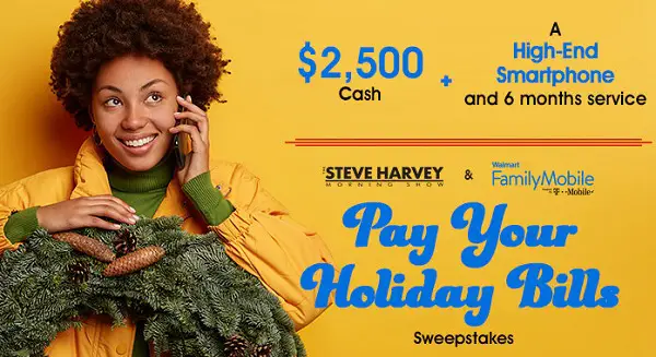Steve Harvey Morning Show - Pay Your Holiday Bills Sweepstakes