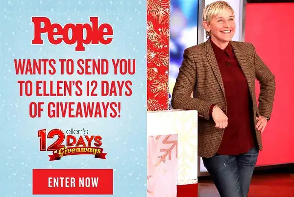 People Ellen DeGeneres 12 Days of Giveaways