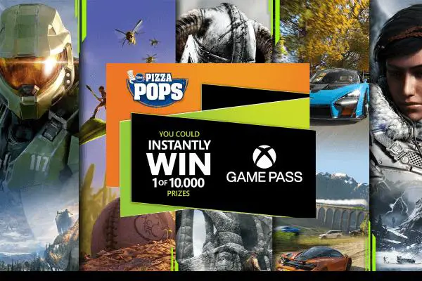 Pizza Pops Game Pass Contest: Win 1 of 10,000 Xbox Game Pass Ultimate Trils