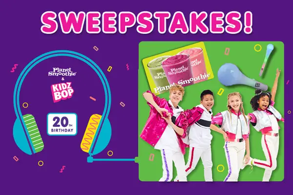 Planet Smoothie Kidz Blopper Sweepstakes