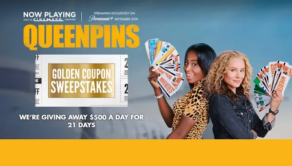 Win $500 Free Gift Cards in Queenpins Golden Coupon Sweepstakes