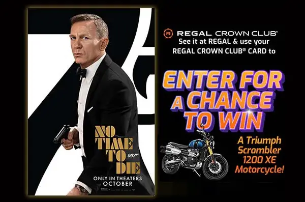 Regal Cinema: No Time To Die Triumph Scrambler Giveaway