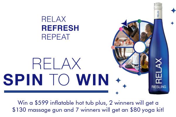 Relax Spin to Win Giveaway (10 Prizes)