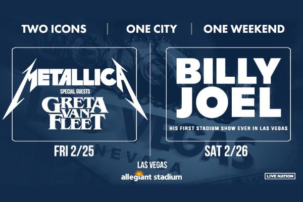 SiriusXM - Billy Joel and Metallica Live in Las Vegas Sweepstakes
