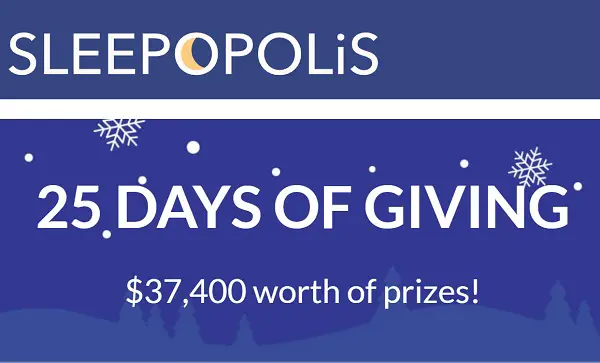 25 days of giveaway: Win Daily Sleepopolis Prizes