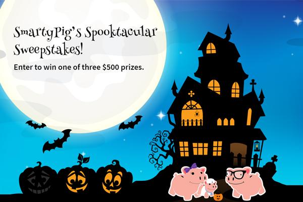 SmartyPig Spooktacular 2021 Sweepstakes: Win one of three $500 prizes