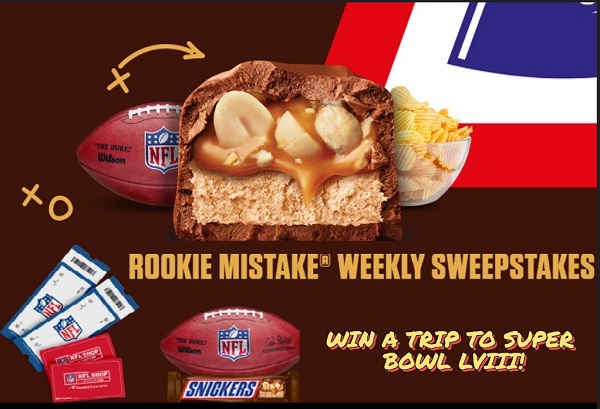 Snickers Rookie Mistakes Contest: Win a Trip to Super Bowl LVIII, Las Vegas