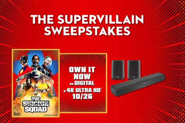 Super Villians Sweepstakes: Win a Sound Bar + Wireless Streaming Speakers