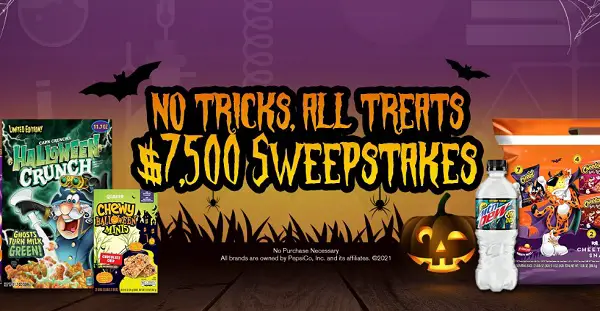 Tasty Rewards Halloween Sweepstakes 2021: Win $7500 Cash