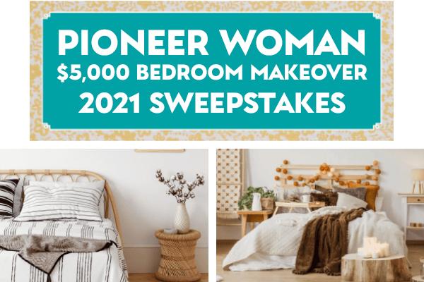 Pioneer Woman $5,000 Bedroom Makeover 2021 Sweepstakes