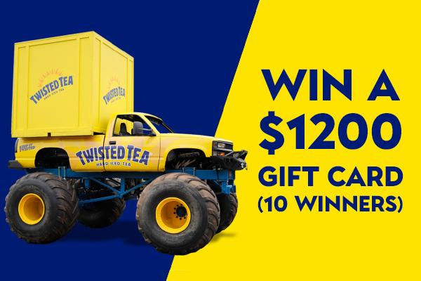 Win a Year's Worth of Twisted Tea for free! (10 Winners)