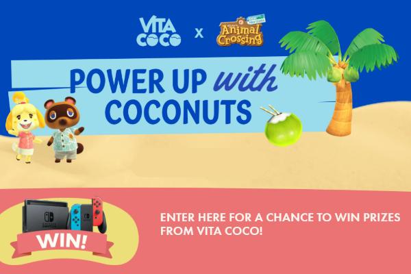 The Vita Coco Animal Crossing: New Horizons Sweepstakes