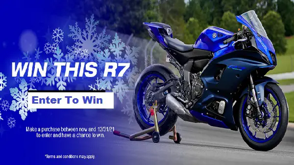 Yamaha Motorcycle Sweepstakes: Win 2022 YZF-R7