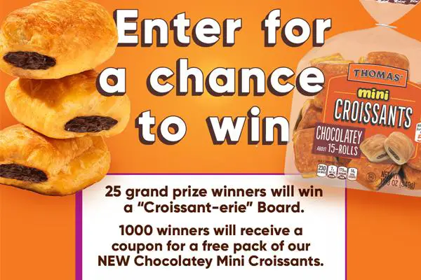 Win Charcuterie Board + Couple for Chocolatey Mini Croissants