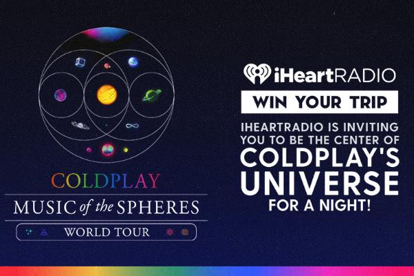 Coldplay Universe Sweepstakes: Win Coldplay Event Tickets + Trip to Phoenix, Arizona