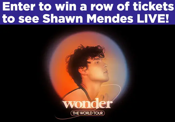 Shawn Mendes Wonder- The World Tour Live Concert Ticket Giveaway