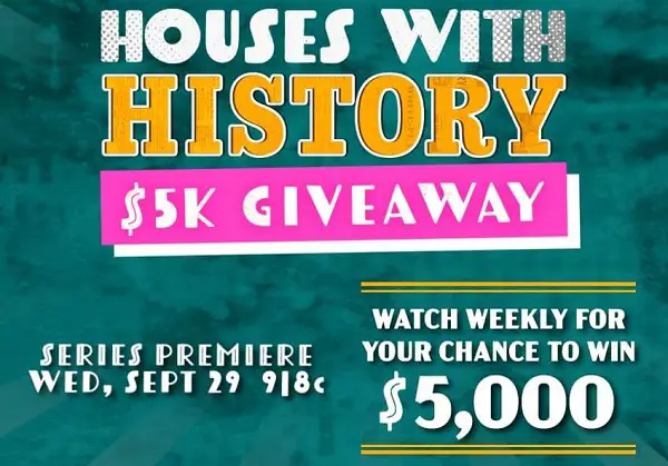 HGTV Houses with History Giveaway: Win $5000 Every Week