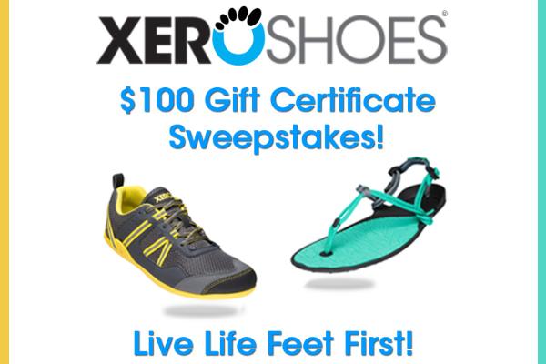 Xero Shoes - $100 Gift Certificate Sweepstakes
