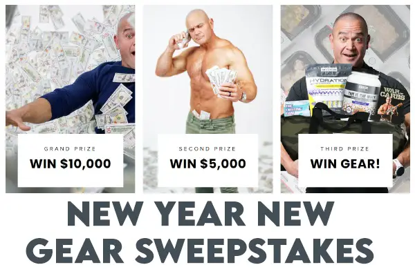 Win Up To $10,000 Cash & Gym Gear (12 Winners)