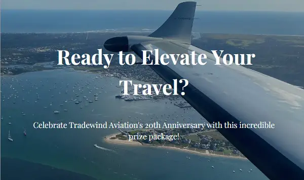 AFAR Tradewind Elevate Your Travel Sweepstakes: Win Private Charters & Shuttle Flights
