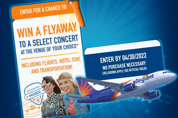 Allegiant - Music Lovers Flyaway Sweepstakes