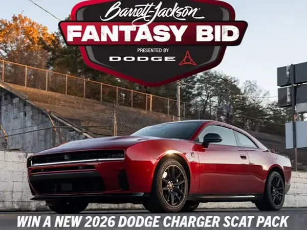 Barrett-Jackson Fantasy Bid Game Giveaway – Win a 2026 Dodge Charger Scat Pack