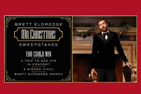 Brett Eldredge Mr. Christmas Sweepstakes: Win tickets for the Attendees