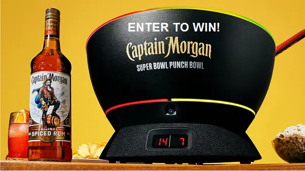 Captain Morgan Sweepstakes 2022: Win A Super Bowl Punch Bowl & Cocktail Kit