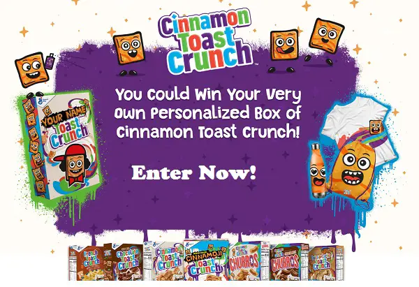 General Mills Cinnamoji Sweepstakes: Win Cinnamon Toast Crunch Box (1000 Winners)
