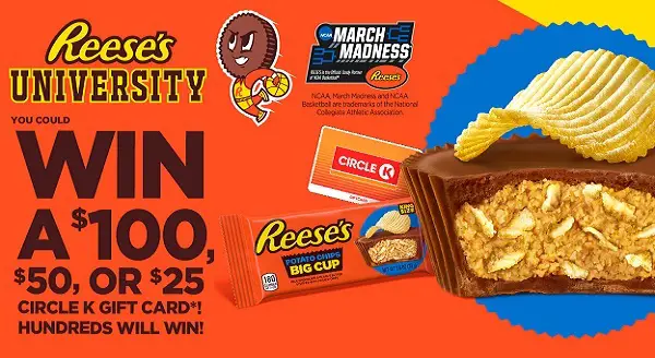 Reese’s March Madness Sweepstakes: Win a Circle K Gift Cards (255 Winners)