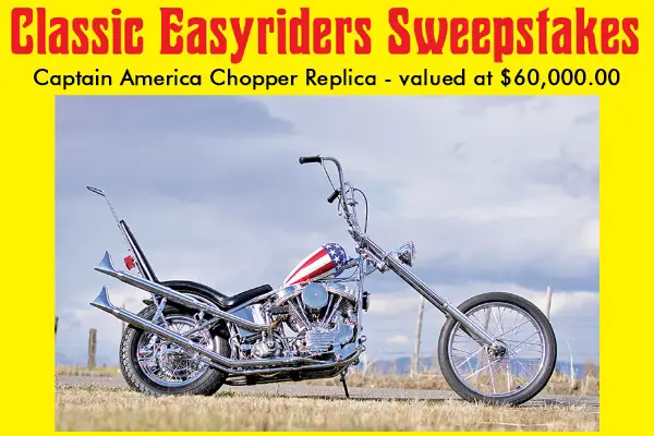 Classic Easyriders Motorcycle Giveaway: Win a Captain America Chopper Replica
